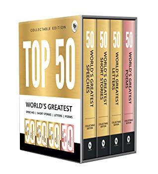 Top 50 World’s Greatest Short Stories, Speeches, Letters & Poems (Box Set of 4 Books)