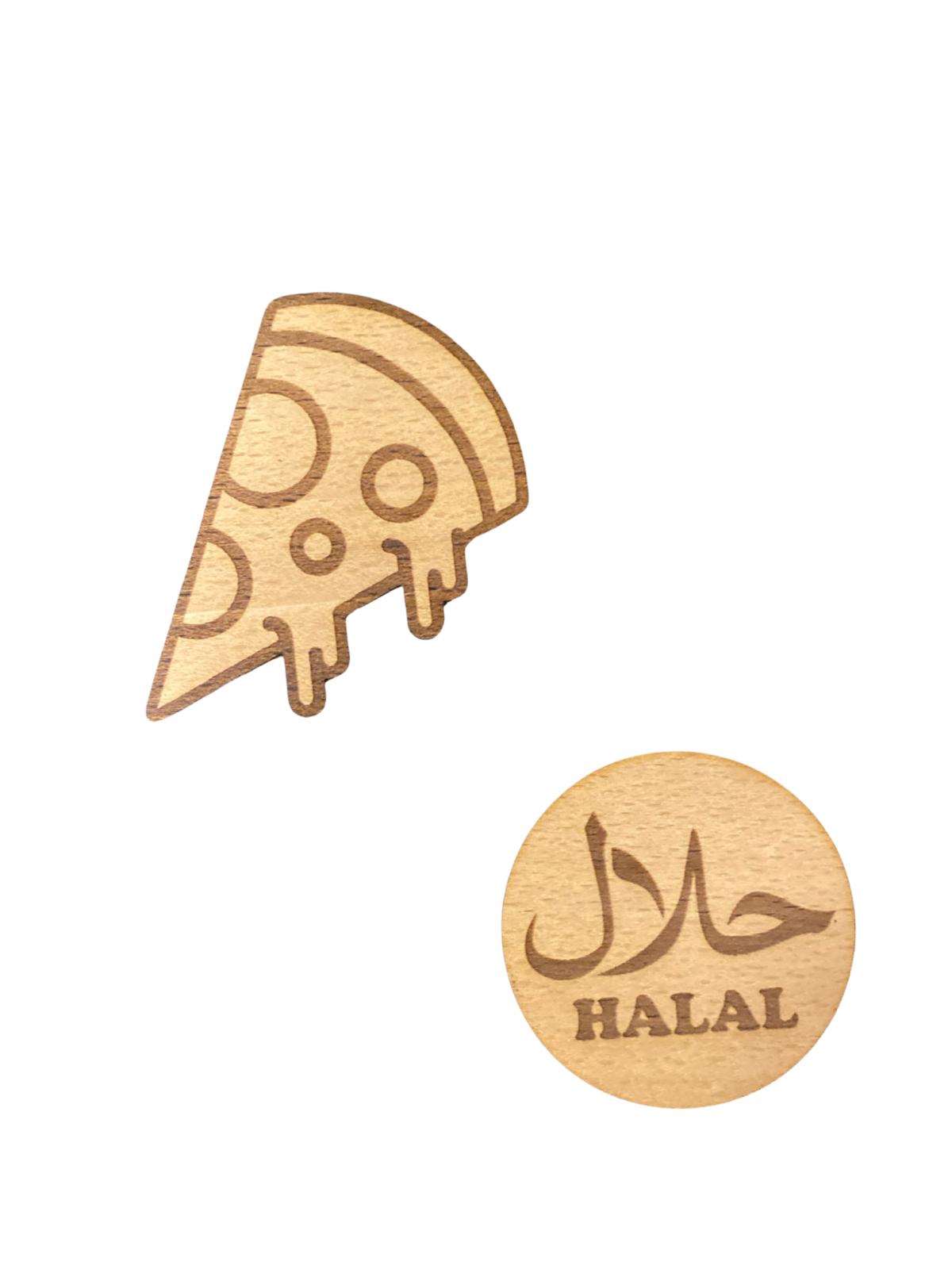 ملصق حلال - شريحة بيتزا